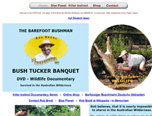 Tablet Screenshot of barefootbushman.com.au