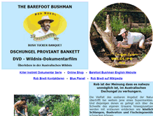 Tablet Screenshot of barefootbushman.com